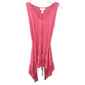 Jessica Simpson Maternity Coral Pink Flow Tunic
